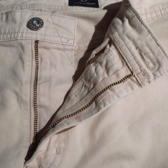 AG Jeans Pants, 34x32, Pale Pink, Slim Straight, Zipper fly, IRREGULAR, 5 pocket - Picture 12 of 14